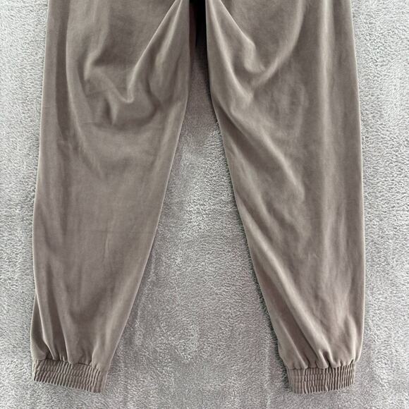 Zara Pants Womens M Taupe Gray Microfiber Stretch Mid Rise Pullon Jogger Pockets - Picture 8 of 14